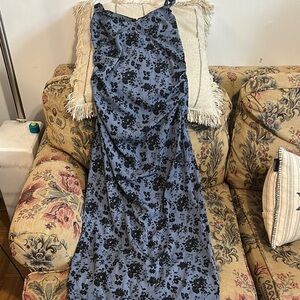 Cider Black Spaghetti Strap Maxi Sundress